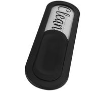HOMSFOU Aimant Lave-vaisselle Propre et Sale Magnétique Ovale Noir Effet Bois, Indicateur Solide Anti-rayures, Accessoire Compatible Cuisine et Lave-vaisselle, Usage Pratique et