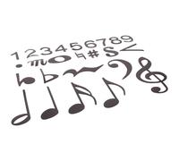 HOMSFOU Aimants de Notes de Musique Éducatives, Symboles de Notes de Musique, Noirs, Double Face, Poudre Magnétique et Caoutchouc Synthétique, Enseignants et Étudiants, pour Tableau Blanc