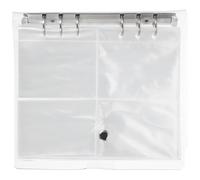 HOMSFOU Album Photo Portable Transparent Couleur Métal 7,6 Cm Pochettes Remplaçables pour Cartes Photo Système Bouton Sécurisé Souvenirs Famille Voyages