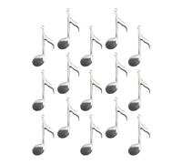 HOMSFOU Alliage Argenté Pendentif 20 Pièces Note de Musique | Charmes Décoratifs Semi-finition, Usage pour Boucles D’oreilles et Colliers Faits Main, Lot Créatif