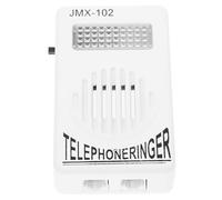 HOMSFOU Amplificateur de Sonnerie Téléphonique Réglable Blanc, Appareil Portable sans Batterie pour Ligne Fixe, Amplification Sonore pour Usage Domestique et Appels Manqués