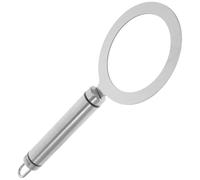 HOMSFOU Anneau de Cuisson Inox 95 Mm Poignée Acier Inoxydable, Couvre-bord pour Tasse à Thé au Lait, Accessoire Portable pour Pâtisserie et Préparation de Boissons, Maison et Boutique