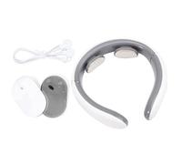 HOMSFOU Appareil de Massage Cervical sans Pile Forme U, Masseur de Cou USB Multifonctionnel, Instrument de Physiothérapie par Impulsions, Léger et Portable pour Soulagement Musculaire