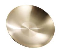 HOMSFOU Assiette à Sauce Ronde en Acier Inoxydable 304 Dorée 10 Cm, Bol à Sauce pour Condiments, Plat à Trempette Cuisine et Service, Vaisselle Élégante pour Barbecue et Repas