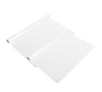 HOMSFOU Autocollant Mural Tableau Blanc Réutilisable 2 Rouleaux 45 Cm X 5 M Surface Effaçable à Sec Adhérence Statique pour Bureau École Maison Écriture Lisse