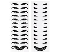 HOMSFOU Autocollants Cire Moustache et Épilation des Poils du Nez Protecteurs Barbe Autocollants Petit Format 24 Pièces 12 pour Moustache en 1 Petit Rouleau 12 2 Forme 8 Accessoires Soins