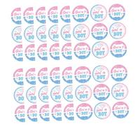 HOMSFOU Autocollants de Scellage Fête de Révélation du Bébé 20 Pièces en Papier Rond pour Paquet Présents Garçon ou Fille pour Shower et Anniversaire Naissance