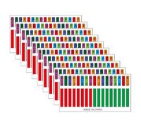 HOMSFOU Autocollants Kalimba 10 Pcs Couleur pour Piano à Pouce, Stickers Notes de Musique pour Apprentissage Kalimba, Accessoires Instrument à Doigts Faciles à Poser et Pratiques