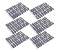 HOMSFOU Autocollants pour Panneaux Solaires Miniatures Auto-adhésifs, Lot de 6 Feuilles pour Maquettes Architecturales, Décor Micro-paysages et Dioramas, Accessoires Modélisme pour
