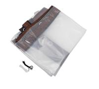 HOMSFOU Bâche de Protection pour Poulailler 3X3 M en Plastique Robuste - Couverture Résistante Froid Corde et Attaches pour Usage Extérieur