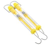 HOMSFOU Balance à Ressort 10 en Plastique et Métal, Outil Pédagogique de Physique Compact et Portable, pour Expériences en Laboratoire et Enseignement, Lot de 2 Pièces