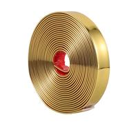 HOMSFOU Bande de moulage flexible dorée - 20 mm de large x 5 m de long - Bordure décorative pour armoire et mur de fond