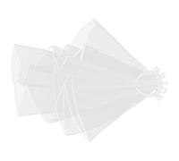 HOMSFOU Bandeau de Mariée Voile en Maille et Perles Délicates, Accessoire Cheveux Mariage pour Cérémonie et Enterrement de Vie de Jeune Fille, Coiffure Élégante pour Mariée, Voilette