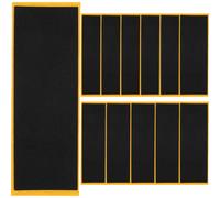 HOMSFOU Bandes Adhésives en Mousse Antidérapantes pour Fingerboard, 12 Pièces, Noir 38x110 Mm, Grip de Skateboard Doigts, Accessoires Mini Skateboard pour Entraînement et Compétition