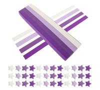 HOMSFOU Bandes de Papier Origami Dégradé Violet, Paquet 1560 Pièces pour Fabrication D’étoiles en Papier, Kit Créatif Polyvalent pour Décoration Noël, Loisirs Créatifs et Activités