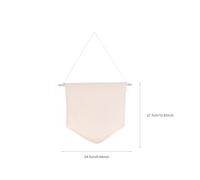HOMSFOU Bannière Murale Toile Unie Support Épingle Émaillée pour Décoration Murale DIY pour Chambre Garçon Fille Accrochage et Créatif Original