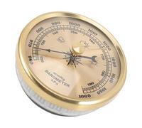 HOMSFOU Baromètre Anéroïde à Aiguilles Réglable sans Liquide Baromètre à Cadran pour Maison et Extérieur Haute Précision Instrument Météorologique Compact et Mural Multifonctionnel