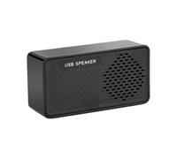 HOMSFOU Barre de Son USB Compacte Noire pour Ordinateur Portable et Pc, Mini Enceinte USB sans Pilote, Haut-Parleur Surround Portable Dc5.00v, Compatible Tablette et Téléphone, Son Clair