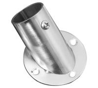 HOMSFOU Base De Bride D'angle Biseauté Supports De Rideau De Prend En Charge Tringle À Rideau Supports De Poteaux Support En Métal Garde-Robe Support De Poteau Support Porte-Tige À