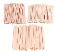 HOMSFOU Bâtonnets de Cire Dépilatoire en Bois 600 Pièces 3 Tailles Applicateurs Épilation Corps et Visage Compatibles Toutes Cires, Usage Professionnel et Domestique