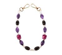 HOMSFOU Beaded Acrylic Purse Chain Handle Fade-resistant Bead Strap For Handbag Replacement Lightweight Accessory For Clutches And Phones