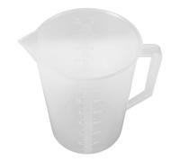 HOMSFOU Bécher et Robuste Large Ouverture Gradué en Plastique 3000ml Graduations Claires pour Laboratoire Cuisine