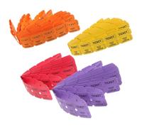 HOMSFOU Billets de Tombola Multicolores 400 Pcs Étiquettes Universelles pour Événements, Fêtes, Loteries et Jeux D'activités