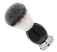 HOMSFOU Blaireau de Rasage Homme à Poils Synthétiques, Manche Ergonomique pour Rasage Manuel, Plumeau de Cou Solide, pour Usage Domestique et Soin de Barbe
