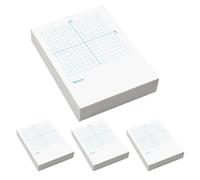 HOMSFOU Bloc-notes de Coordonnées Xy pour Exercices de Maths, 100 Feuilles | Papier Quadrillé Blanc, Verso Vierge, Format Portable, pour Plans, Graphiques, Tutorat et Classe