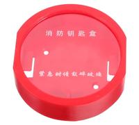 HOMSFOU Boîte à Clés Murale pour Incendie, Boîte de Verrouillage D'armoire, Plastique Rouge, Grosse Capacité, Ignifuge, Identification Rapide, pour Maison et École, Rangement de Plusieurs