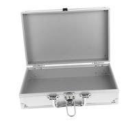 HOMSFOU Boîte à Outils Aluminium Résistante et Verrouillable Mallette Compacte Multifonctions pour Bureau Garage et Chantier Organisation Sécurisée des Documents et Outils