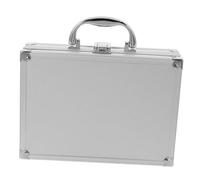 HOMSFOU Boîte à outils compacte en alliage d'aluminium avec poignée résistante aux rayures pour un usage personnel et professionnel, coins renforcés pour plus de durabilité et une organisation
