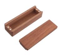 HOMSFOU Boîte à Souvenirs pour Poils d'animaux en Bois Massif, Rangement Commémoratif pour Moustaches de Chat, Décoratif et Sentimental pour Animaux de Compagnie