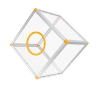 HOMSFOU Boîte à Tirage Transparente Aluminium avec Conteneur Clair pour Dons Votes et Jeux de Fête Boîte de Collecte pour et Collecte de Fonds