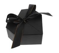 HOMSFOU Boîte Cœur Décorative pour Fleurs Saint Valentin Anniversaire Mariage Boîte Noire pour et Souvenirs
