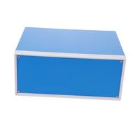 HOMSFOU Boîte de Jonction Électrique Bleu Boîtier de Projet DIY avec Supports Avant Arrière Enceinte pour Électronique et Connexion