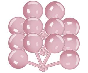 HOMSFOU Boîte de Rangement Décorative de Sucette, 12 Pièces, Rose, pour Bonbons et Petits Objets, Coffret DIY pour Loisirs Créatifs et Décoration de Table de Mariage