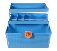 HOMSFOU Boîte de Rangement pour Premiers Secours Portable en PP Bleu Plusieurs Styles