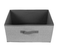 HOMSFOU Boîte de Rangement Tiroir en Tissu Non Tissé Gris 23l, Grand Bac de Rangement sans Couvercle pour Vêtements et Divers, Organiseur Multifonction Léger et Réutilisable pour Bureau