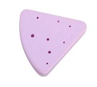 HOMSFOU Boîte de Rangement Triangulaire en Silicone pour Houppettes de Maquillage, Étui Petit et Léger pour Éponges Cosmétiques, Ventilation Rapide, Accessoire Pratique pour Voyage