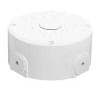 Homsfou Boîtier électrique étanche et résistant aux intempéries pour boîtier de jonction rond pour moniteur de sécurité, gestion des cordons, montage au plafond facile, 12 x 12 x 5,2 cm