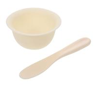 HOMSFOU Bol à Masque Facial Silicone 2 Pièces Kit Accessoires de Beauté avec Applicateur Bâton 2 Couleurs pour Masques Maison DIY Soins Visage et Mélange Cosmétiques