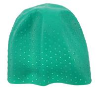 HOMSFOU Bonnet de Coloration Capillaire en Silicone Vert Solide avec Mèches, Bonnet de Teinture Professionnel pour Soin Chauffant et Coloration Précise des Cheveux, Accessoire