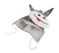 HOMSFOU Bonnet D'hiver à L'âne en Peluche Confortable et Doux pour Fête et Séance Photo, Chapeau D'animal D'halloween Unisexe en Polyester pour Adultes