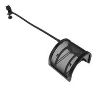 HOMSFOU Bonnette Anti-vent pour Micro à Main, Filtre Anti-pop du Micro, U en Métal Noir, Grosse Taille, Blocage Salive, Installation Facile, pour Microphone Vocal, Enregistrement en