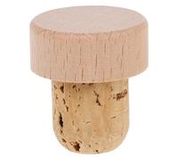 HOMSFOU Bouchons de Bouteille en Bois D’origine Naturelle en Chên Massif Joint étancheur pour Bouteilles en Verre et Bière, Légers écoratifs