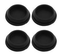 HOMSFOU Bouchons de Vidange en Silicone Noirs 30 Mm Lot de 4, Accessoires Étanches pour Congélateur Coffre, Joints D’évacuation Réutilisables Anti-Fuite, Compatibles Entretien