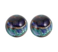 HOMSFOU Boules de Baoding en Résine 50mm pour Renforcement du Poignet et Exercices des Mains, 1 Paire, Design Classique Élégant pour Fitness à Domicile et Thérapie