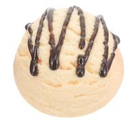 HOMSFOU Boules de Crème Glacée Simulées en PVC Blanc, Modèle Décoratif Adorable pour Vitrine, Accessoire pour Fête et Boutique de Desserts