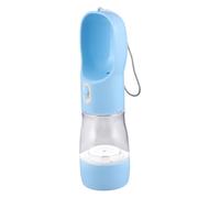 HOMSFOU Bouteille de Nourriture pour Chien Portable 258ml et Distributeur d'eau 200ml en PC Abs Verrouillage Poussoir, pour Voyage et Promenade